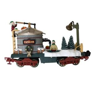 New‎ Bright Christmas Village Tanker Train